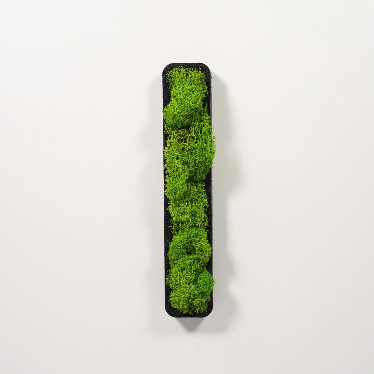 Moosbuchstabe I aus echtem Islandmoos, 32 cm hoch, grüne Wanddekoration