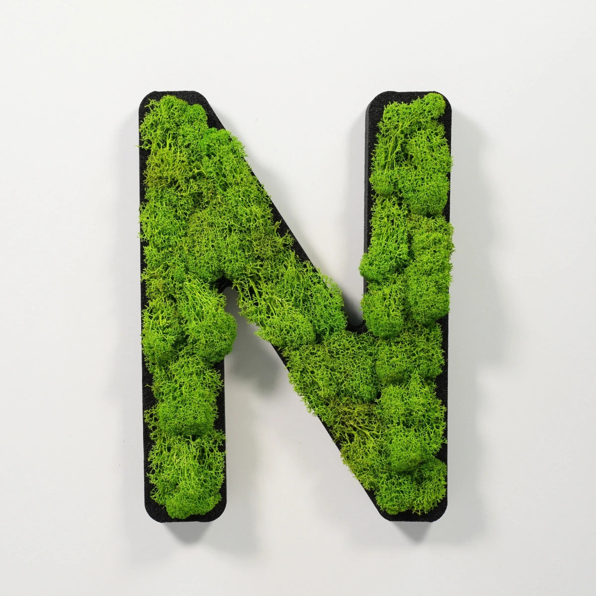 Handgefertigter Moosbuchstabe aus Naturmoos – Dekoelement